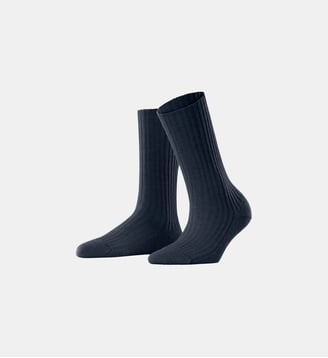 Chaussettes Pour Bottes Cosy Wool Boot Laine - Falke - Bleu espace