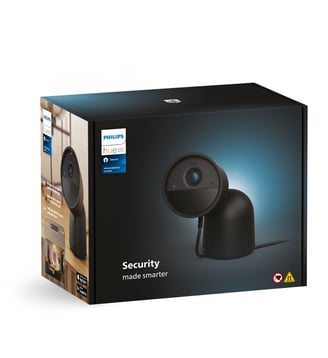 Caméra de surveillance SECURE avec support bureau noire Philips Hue