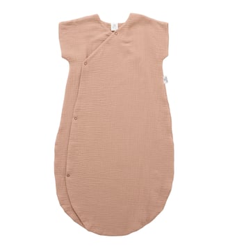 Gigoteuse d'été forme kimono double gaze (0-6 mois) - BB & Co - Marron