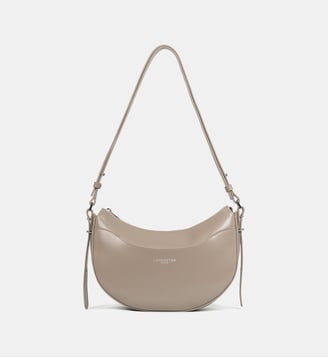 Sac à main demi-lune Suave Ace en cuir - Lancaster - Gris