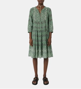 Robe courte imprimé graphique - RIM - Gerard Darel - Vert