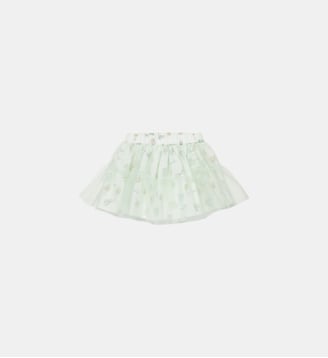 Jupe en tulle à motif fleuri - Marni - Blanc