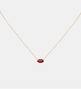 Collier kuchi lips - Caroline Najman - Rouge