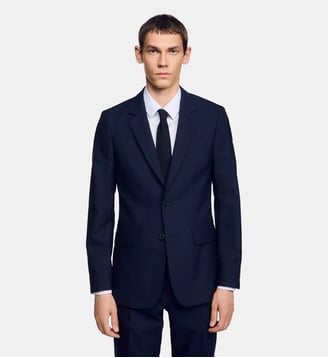 Veste de costume en laine Sandro
