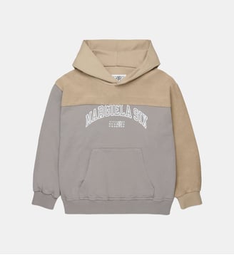 Sweat à capuche avec logo - MM6 Maison Margiela - Gris