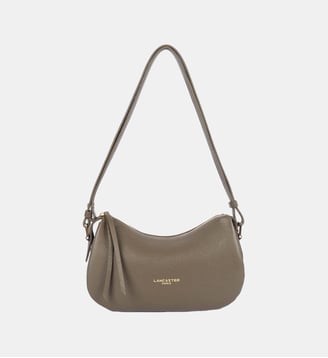 Petit sac besace Dune en cuir - Lancaster - Kaki