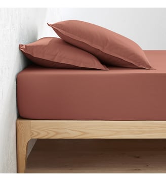 Drap housse percale coton, bonnet 35cm, Scenario La Redoute Interieurs