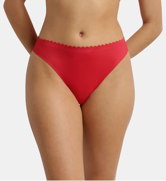 Tanga microfibre et tulle Body Touch - Dim - Rouge