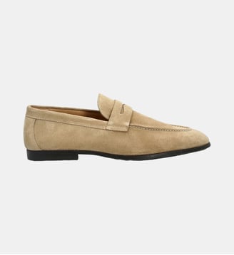Mocassin orso - cuir velours - Colisée Paris - Beige