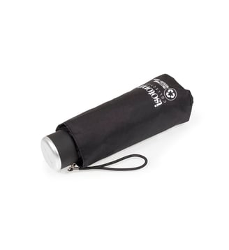 Parapluie compact, solide, ultra déperlant, à ouverture manuelle - Isotoner - Noir