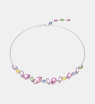Collier Gema, Métal rhodié - Swarovski - Multi colored et rhodium plated
