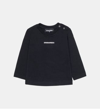 T-shirt à manches longues avec logo - Dsquared2 - Noir