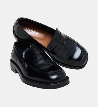 Mocassins Devann cuir  - Jonak - Noir