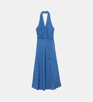 Robe longueur midi évasée uni RENNY - La Petite Etoile - Double wash