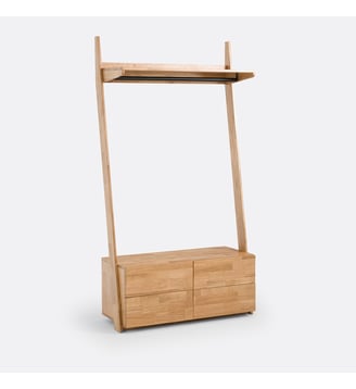Module de dressing penderie + 4 tiroirs - La Redoute Interieurs - Naturel