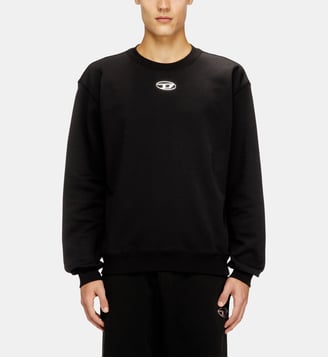 Sweat régulier avec Oval D métallique - Diesel - Noir