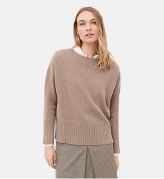 Pull mjade - Motif uni - Caroll - Marron