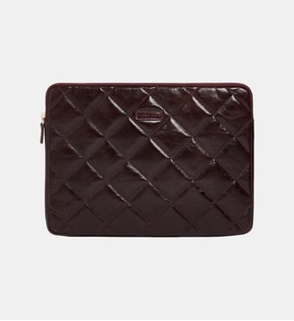 Housse Ordinateur En Lin - Vanessa Bruno - Aubergine