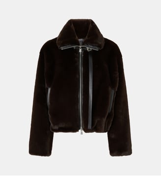 Blouson en fourrure synthétique - Pinko - Marron