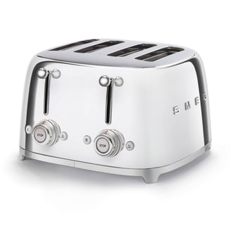 Grille-pain TSF03SSEU Toaster 4 tranches Chrome - Smeg - Inox