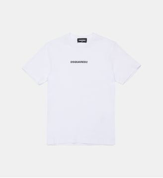 T-shirt avec logo en caoutchouc - Dsquared2 - Blanc
