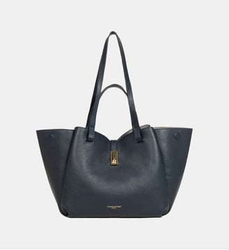 Sac cabas Milano Horizon en cuir - Lancaster - Bleu foncé