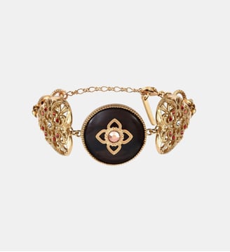 Bracelet cœur Porte - Porte-bonheur - Satellite - Rouge