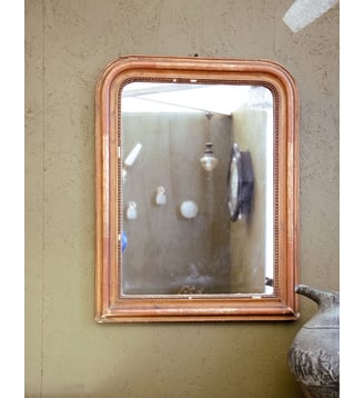 Miroir en plâtre Georges N°1098- Produit chiné - Debongout - Bois foncé