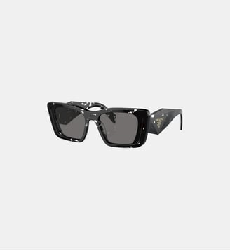 Lunettes de soleil Papillon PR 08YS - Prada - Noir cristal écaille de tortue