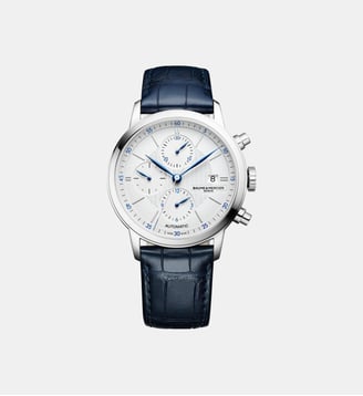 Montre automatique Classima Argenté M0A10330 - Baume & Mercier - Blanc