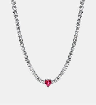 Choker Cœur Halo - Pandora - Argenté