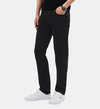 Jean 5 poches indigo slim fit - Lacoste - Noir