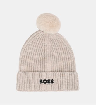 Bonnet en tricot - BOSS Kidswear - Écru chiné