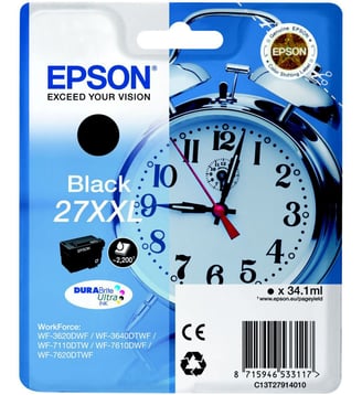 Cartouche d'encre T2791 Série Réveil : Noire XXL - Epson - Noir