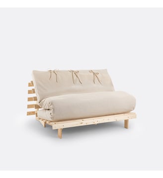 Housse futon unie - La Redoute Interieurs - Blanc écru