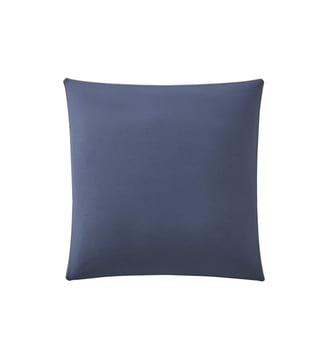 Taie d'oreiller bicolore en coton, BONS JOURS - Essix - Bleu nocturne et bleu denim