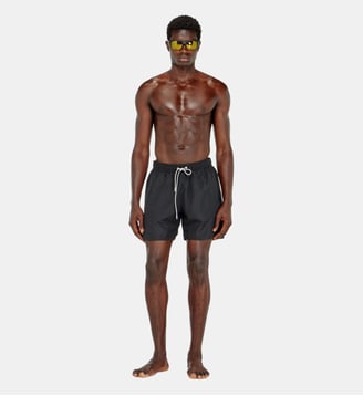 Short de bain avec logo Oval D métallique Diesel