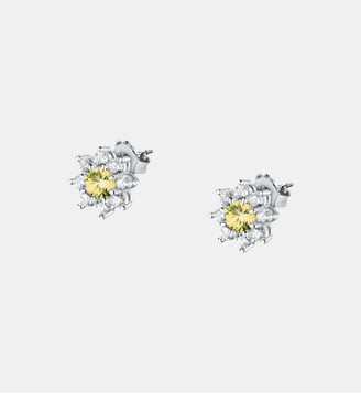 Boucles D'Oreilles en acier, cristaux, TESORI - Morellato - Blanc et or jaune