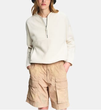 Veste légère à col zippé en polyester - Aigle - Blanc cassé