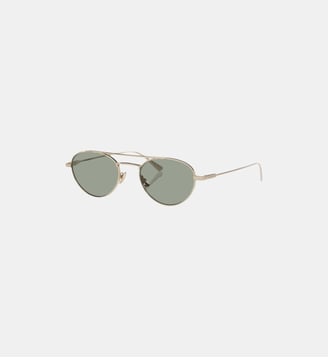 Lunettes de soleil Rond SL97 - Saint Laurent - Or