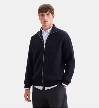 Cardigan 1/1 Regular - Seidensticker - Navy