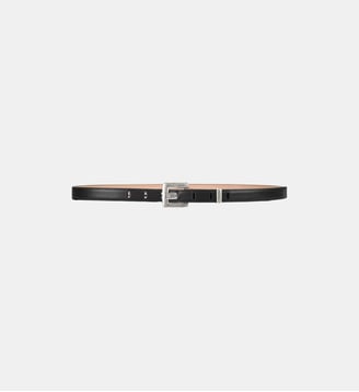 Ceinture Anthem en cuir lisse - Balmain - Noir