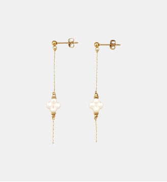 Boucles d'Oreilles Lumine en acier - Les Cléias - Blanc