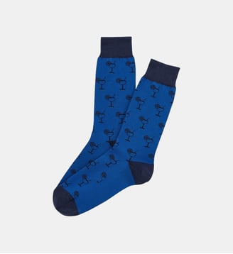 Chaussettes en coton - Apéro Bleu - Arthur - Bleu