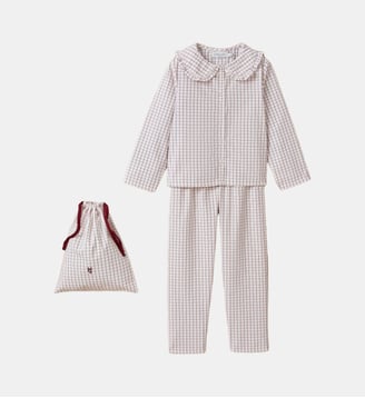 Pyjama à carreaux Fille - Cyrillus - Cerise