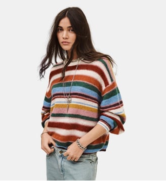 Pull ample Serena à rayures - Ba&sh - Multicolore