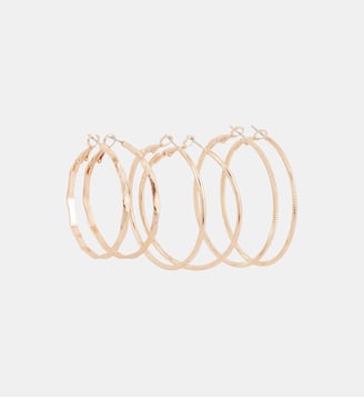 Set x3 paires de créoles dorées - Balaboosté - Doré