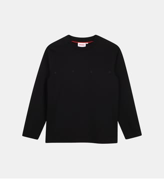 Tee-shirt manches longues - Hugo Kids - Black