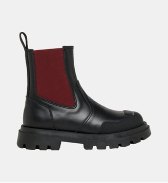 Bottines Chelsea avec logo sur le bout du pied - Marni - Noir