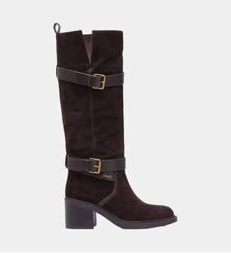 Bottes hautes en daim - Liu Jo - Moka